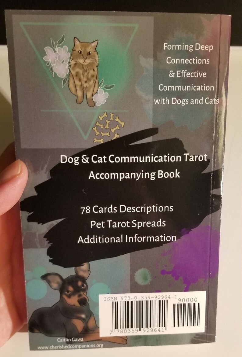 Hund & Katze Kommunikation Tarot Begleitbuch Hard Copy Bild 6