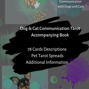 Dog & Cat Communication Tarot Accompanying Book Hard Copy image 2