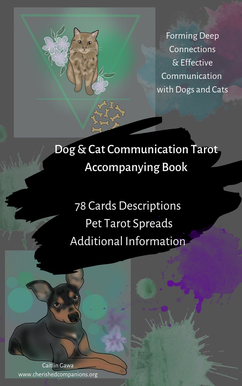 Dog & Cat Communication Tarot Accompanying Book Hard Copy image 2