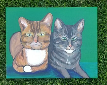 Pet Portrait, Dog Canvas Painting, Custom Cat Art, Dog Mom Gift, Dog Keepsake, Pet Memorial, Cat Lover Gift, Pop Art, Personalized Gift