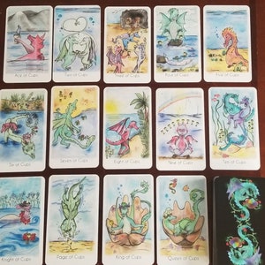Tarot, Dragon Companions Tarot Deck, Tarot Deck, Tarot Cards, Card Deck, Dragons, Witchy, Divination, Indie Deck, Dragons zdjęcie 5