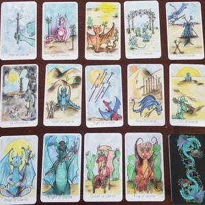 Tarot, Dragon Companions Tarot Deck, Tarot Deck, Tarot Cards, Card Deck, Dragons, Witchy, Divination, Indie Deck, Dragons zdjęcie 6