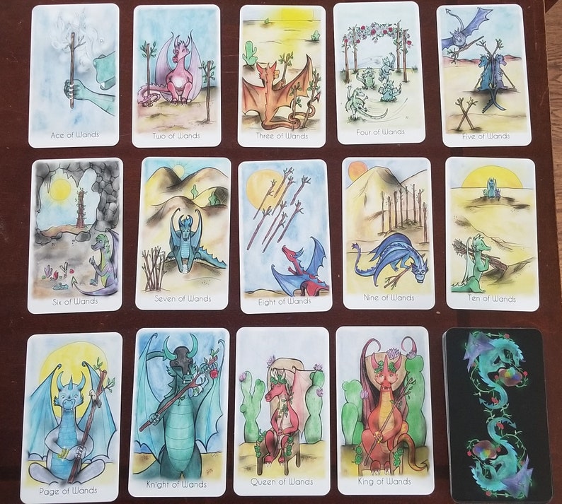 Tarot, Dragon Companions Tarot Deck, Tarot Deck, Tarot Cards, Card Deck, Dragons, Witchy, Divination, Indie Deck, Dragons zdjęcie 6