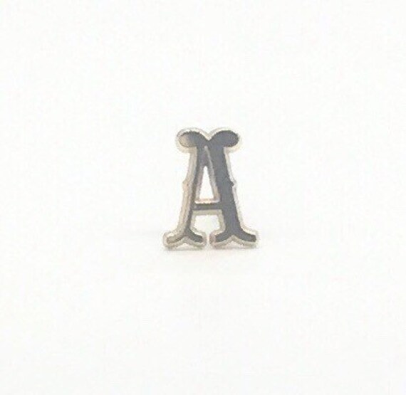 Vintage Anson Solid 14k Letter "A" Tie Tack View 4