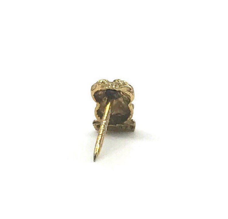 T2 Vintage Solid 14k Gold Anson Owl Tie Tack