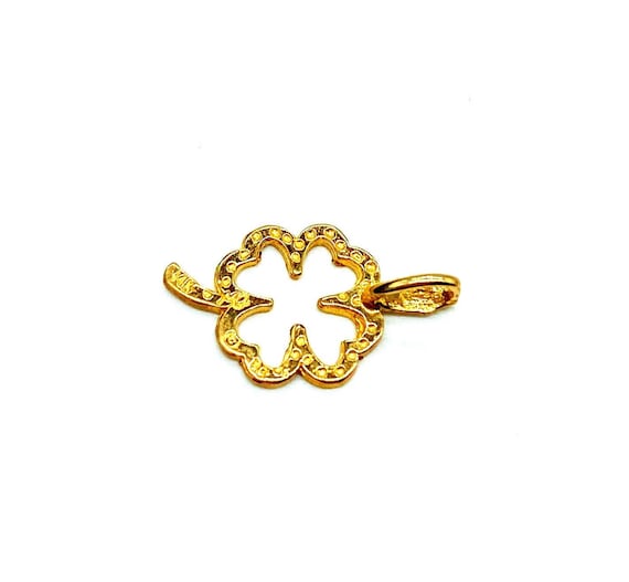 Michael Anthony Signed Solid 14k Gold Shamrock / … - image 3