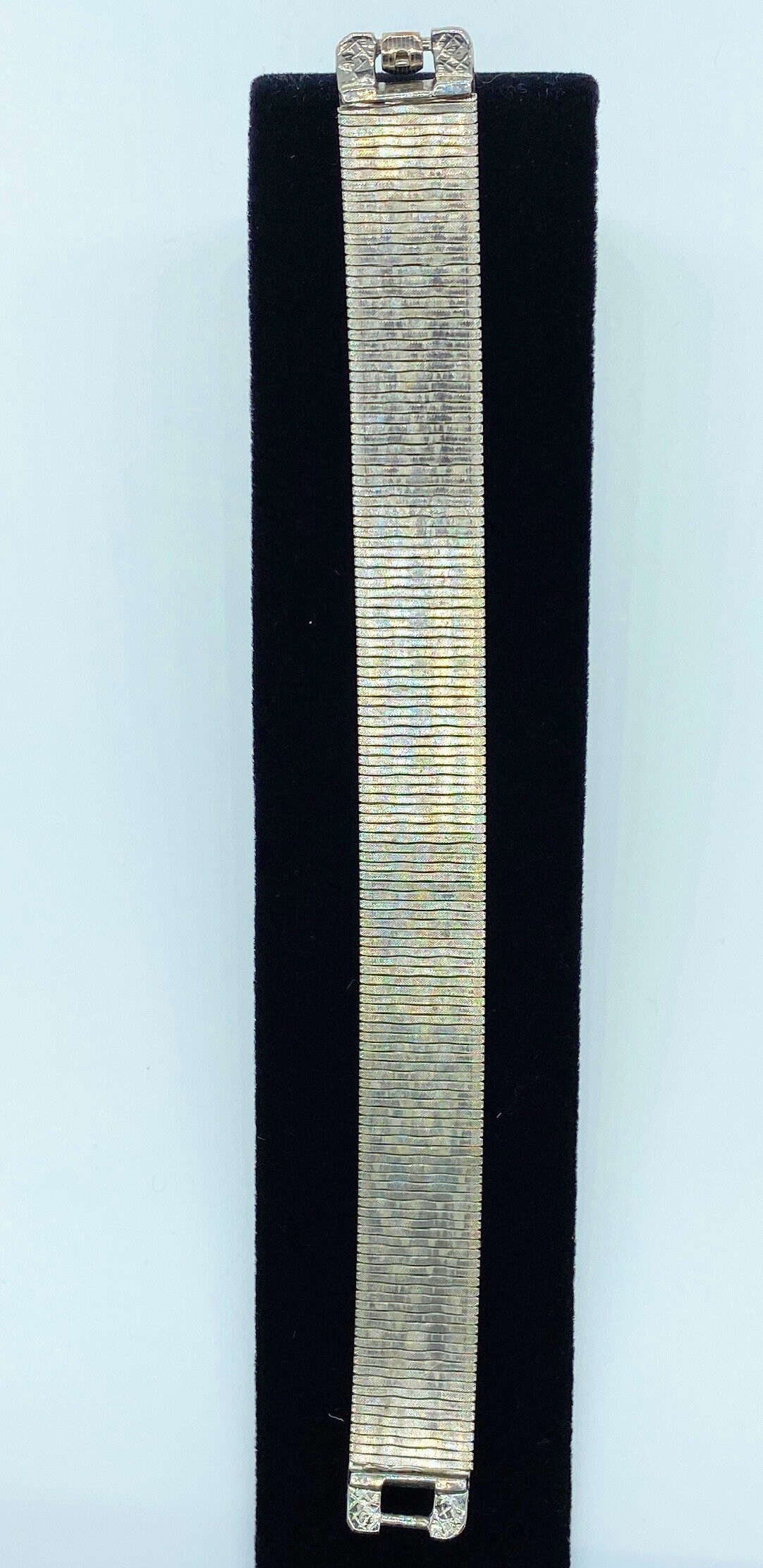 V20. Goldette NY Silver Tone Heavy Mesh Bracelet - Etsy