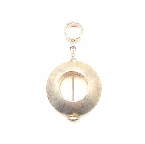 Sterling Silver Mid-Century Modern Pendant