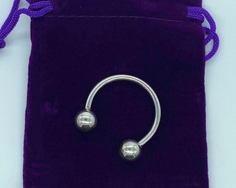 Elegant Vintage Sterling Silver Key Ring