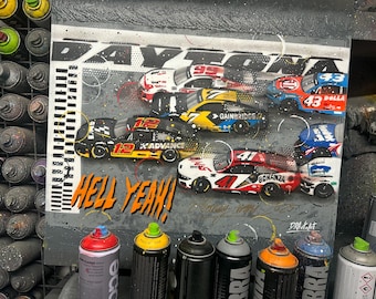 Ryan Blaney, Daytona 2025 - NASCAR - Graffiti Painting