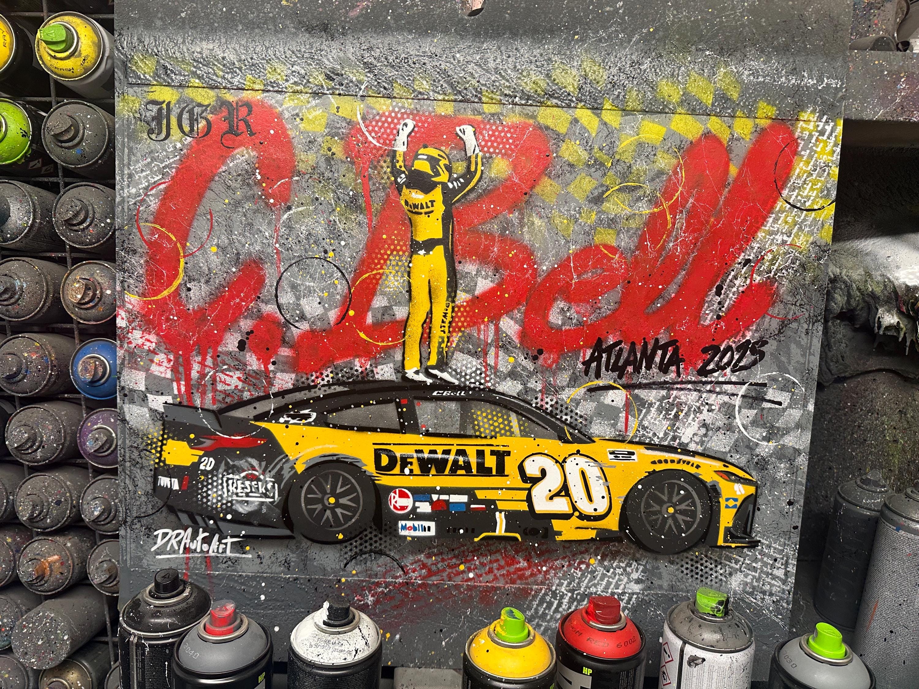 Bandiera NASCAR Christopher Bell #20 | 3x5 FT, Striscione Da Parete, Auto Racing - Foto 6