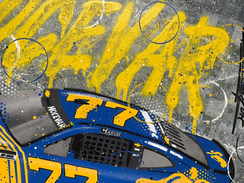 Carson In Graffiti Carson Hocevar, Darlington 2026 NASCAR - Graffiti Painting - Etsy