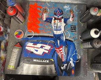 Bubba Wallace, NASCAR - Graffiti Painting