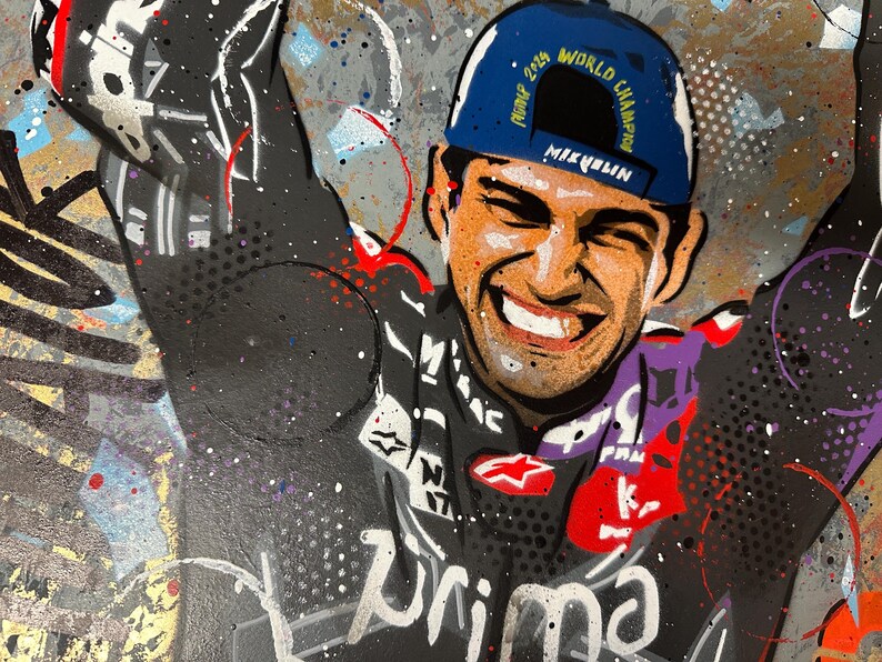 Motogp Patterns Jorge Martin 2024 – Graffiti Painting - Etsy