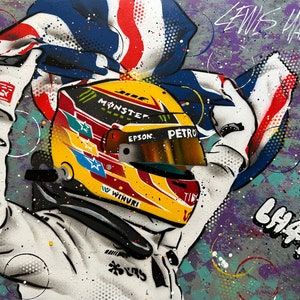 Lewis Hamilton, 2017 - Graffiti Painting
