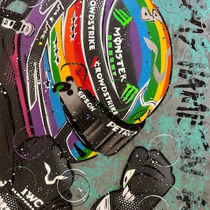 Lewis Hamilton, Love is love 2021 - Graffiti Painting