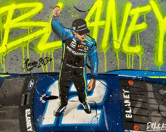 Ryan Blaney, Pocono 2024 - NASCAR - Graffiti Painting