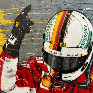 Sebastian Vettel - Graffiti Painting
