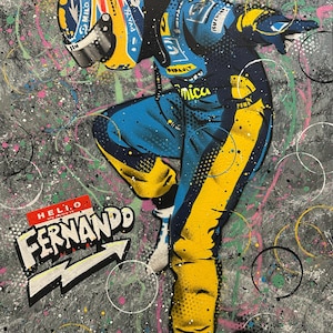 Fernando Alonso - Graffiti Painting