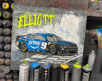 Chase Elliott, Texas NASCAR 2026 - Graffitischilderij