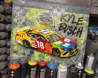 Kyle Busch, NASCAR-Champion 2019 – Graffiti-Malerei