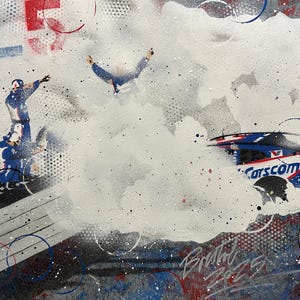 Kyle Larson, Bristol 2025 NASCAR - Graffiti Painting