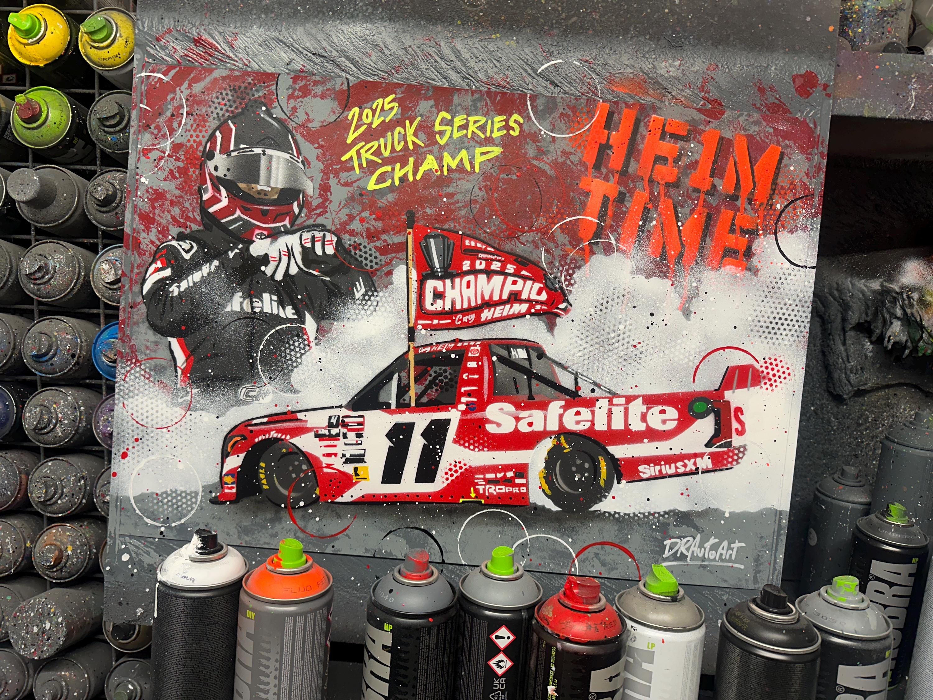 Corey Heim - 2025 Truck Series Champ - Graffiti Painting