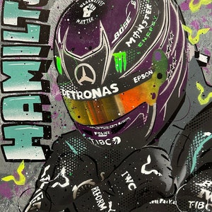 Lewis Hamilton, Wakanda - Graffiti Painting