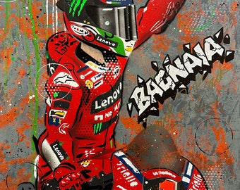 Pecco Bagnaia - Graffiti Painting