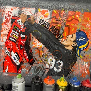 Marc Marquez, podium 2025 - Graffiti Painting