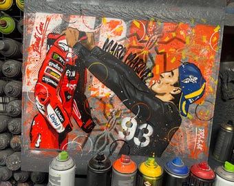 Marc Marquez, podium 2025 - Graffiti Painting