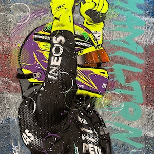 Lewis Hamilton 2023 - Graffiti Painting