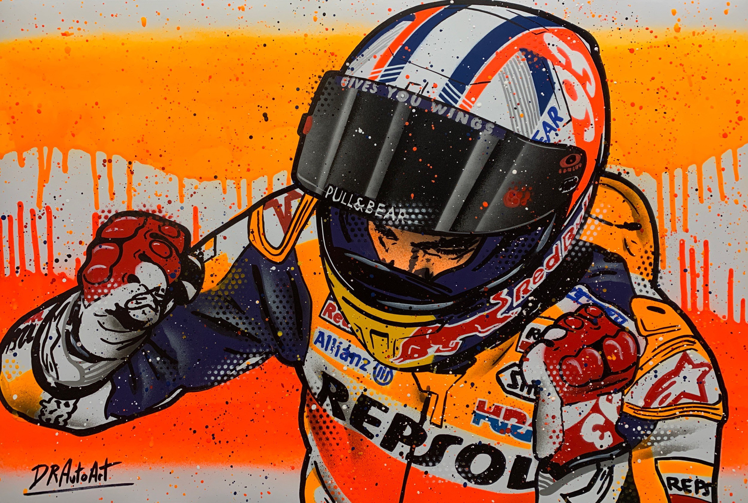 Buy Marc Marquez 2021 Graffiti Painting Online in India