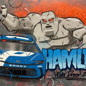 Denny Hamlin, Dover 2025 NASCAR - Graffiti Painting