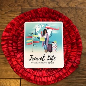 Travel Life Mousepad, Travel Lover, Explorer, Office Mousepad, Mousepad, Sublimation Mousepad, Travel Mousepad, Travel Life
