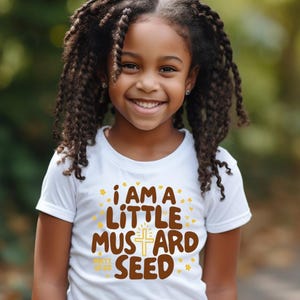 Jesus Saves Bro and I Am A Little Mustard Seed Kid’s Christian Shirt