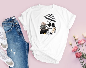 Fashionista Woman Custom Sublimation Ladies T-Shirt