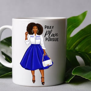 Zeta Inspired Coffee Mug, Zeta Phi Beta Sublimation Coffee Mug, Royalty Mug