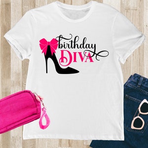 Birthday Diva Shirt, Birthday Queen Shirt, Birthday T-Shirt, Diva Birthday,