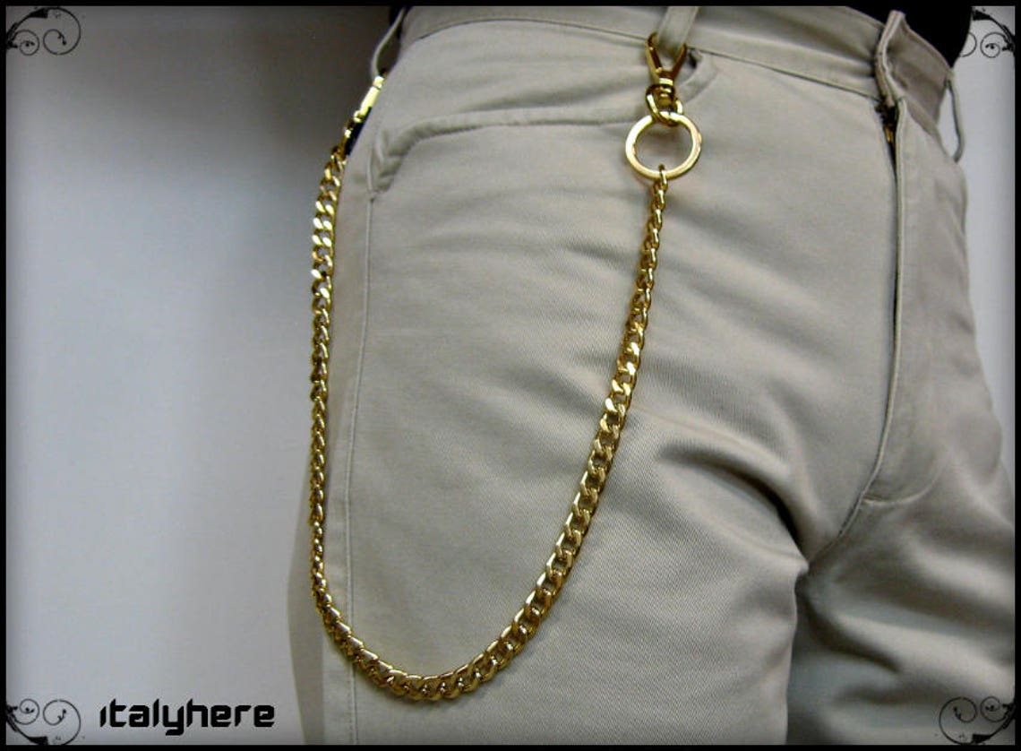 Trouser Chain Gold Color 60 Cm. Etsy