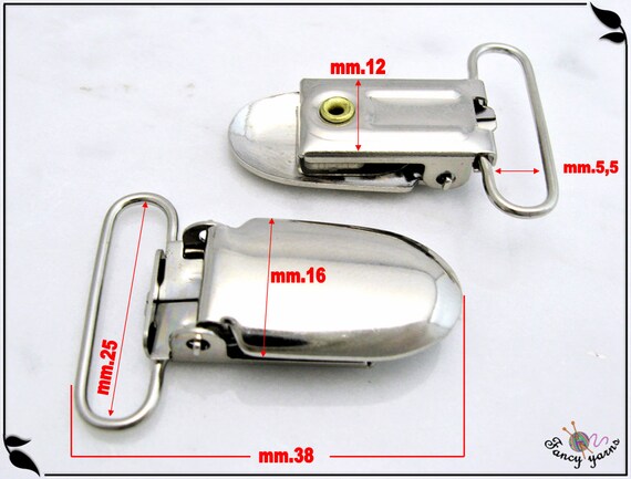1 inch handvorm jarretel clip metalen jarretel clip voor DIY-6pcs Accessoires Riemen & bretels Bretels 