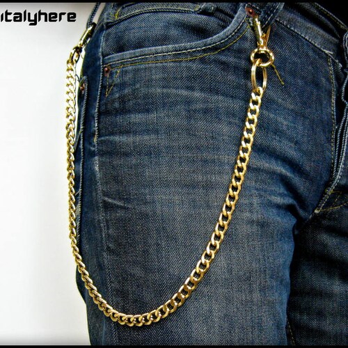 Trouser Chain Gold Color 60 Cm. - Etsy 