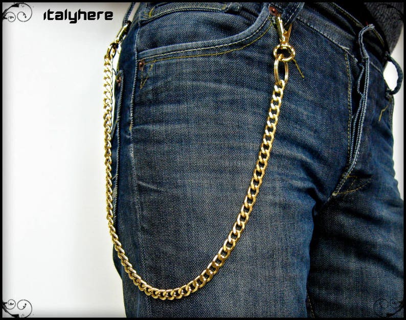 Trouser Chain Gold Color 60 Cm. Etsy Australia