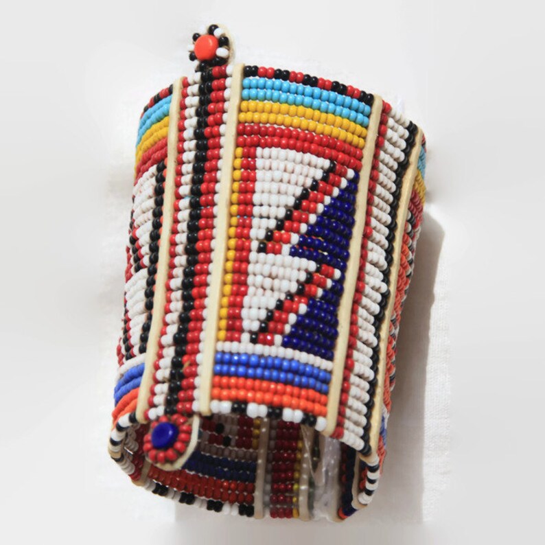 Wristband Maasai Masai Beaded Bracelet Africa Tribal Handmade Fair
