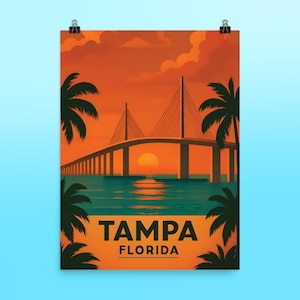 Stampa artistica da parete di Tampa Bay, Florida