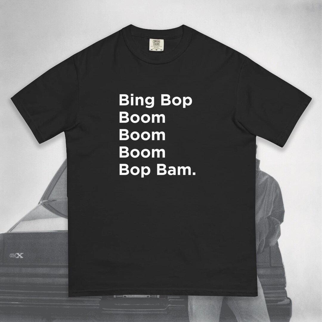 Bing Bop Boom Graphic Tee, Unisex Garment-dyed Cotton T-shirt - Etsy