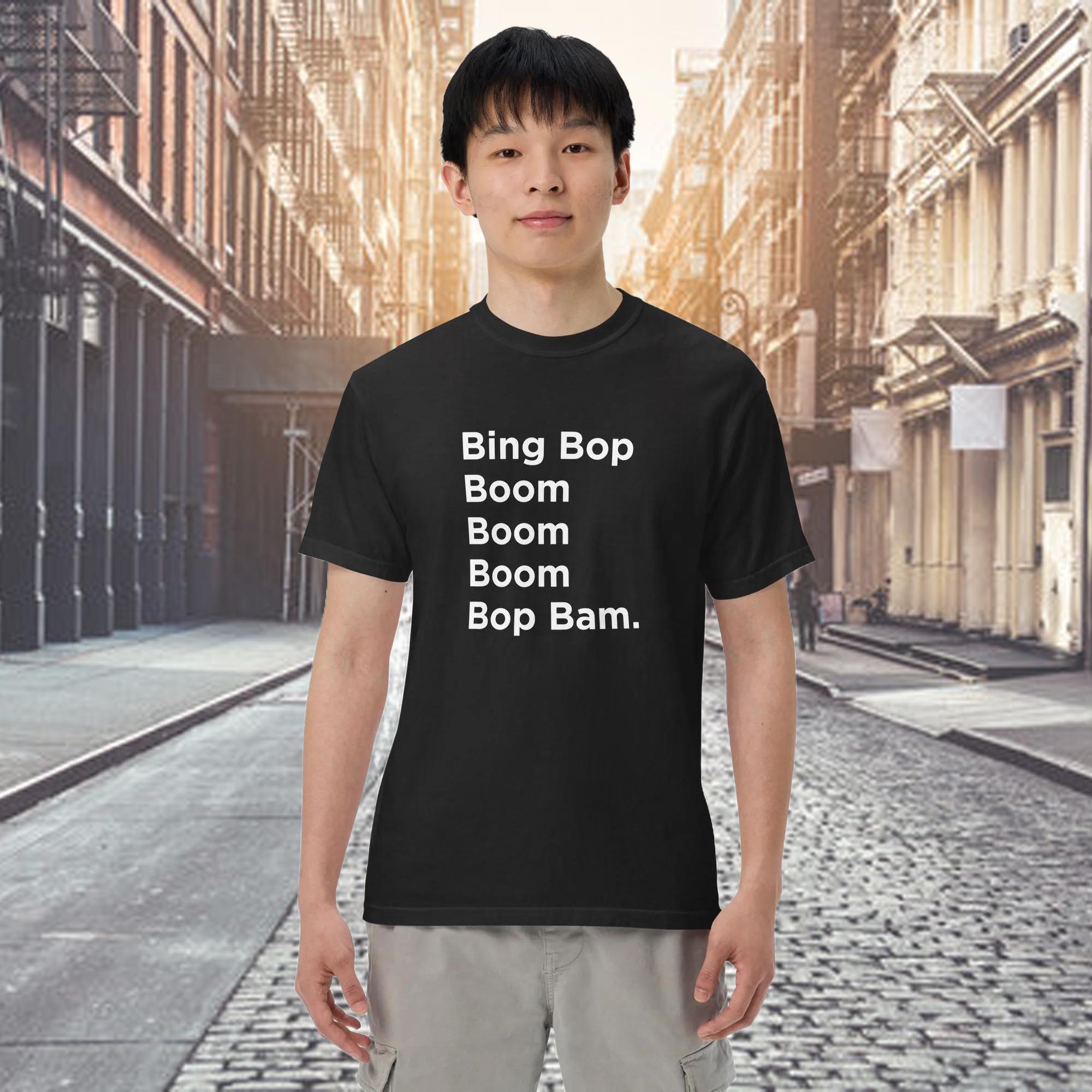Bing Bop Boom Graphic Tee, Unisex Garment-dyed Cotton T-shirt - Etsy