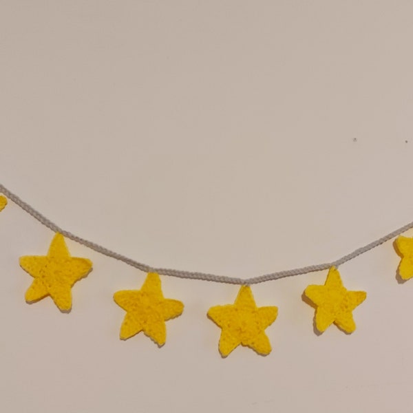Crochet Star Garland  | Party decoration | Christmas Decoration