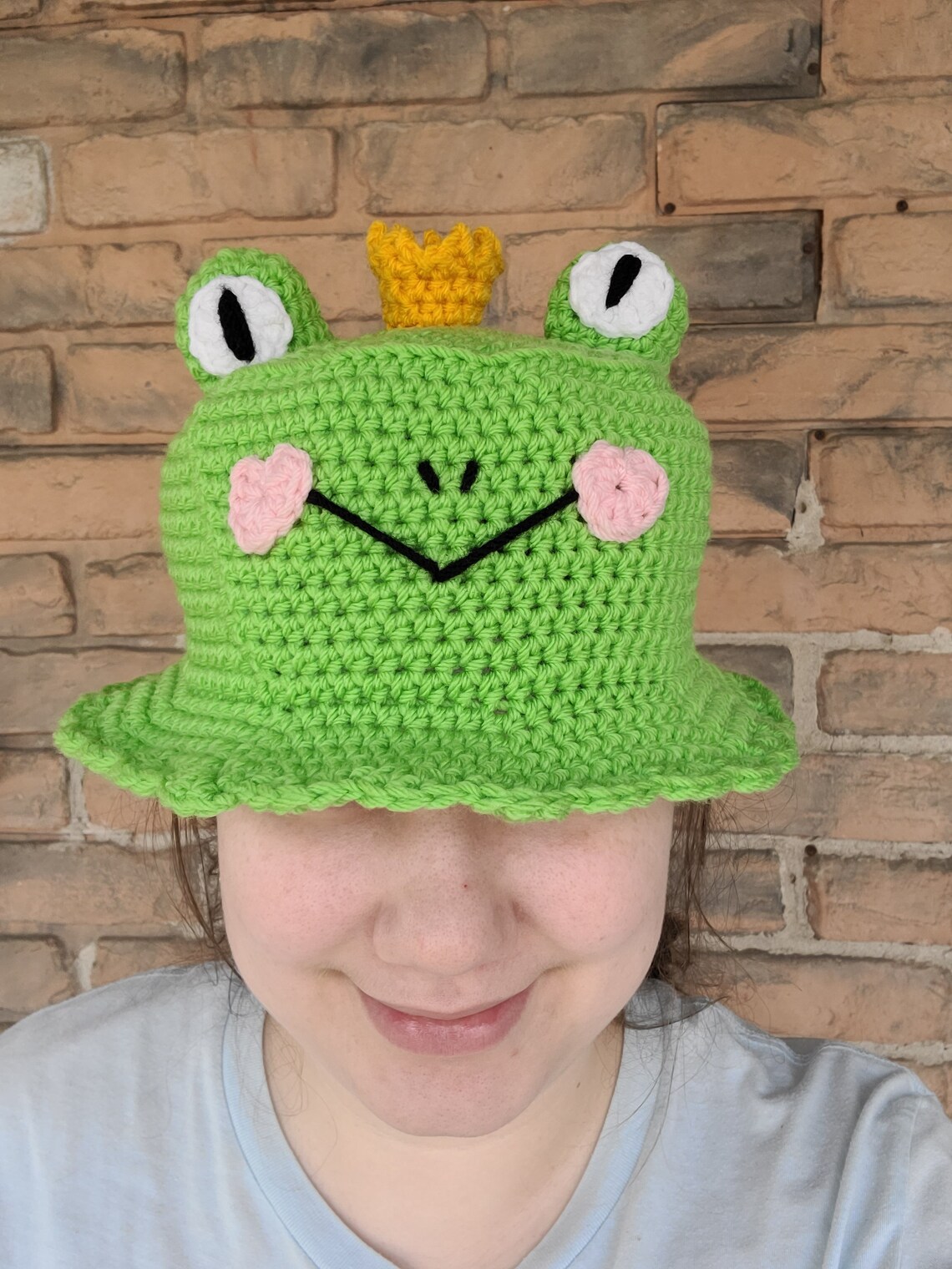 Crochet Frog Bucket Hat Etsy