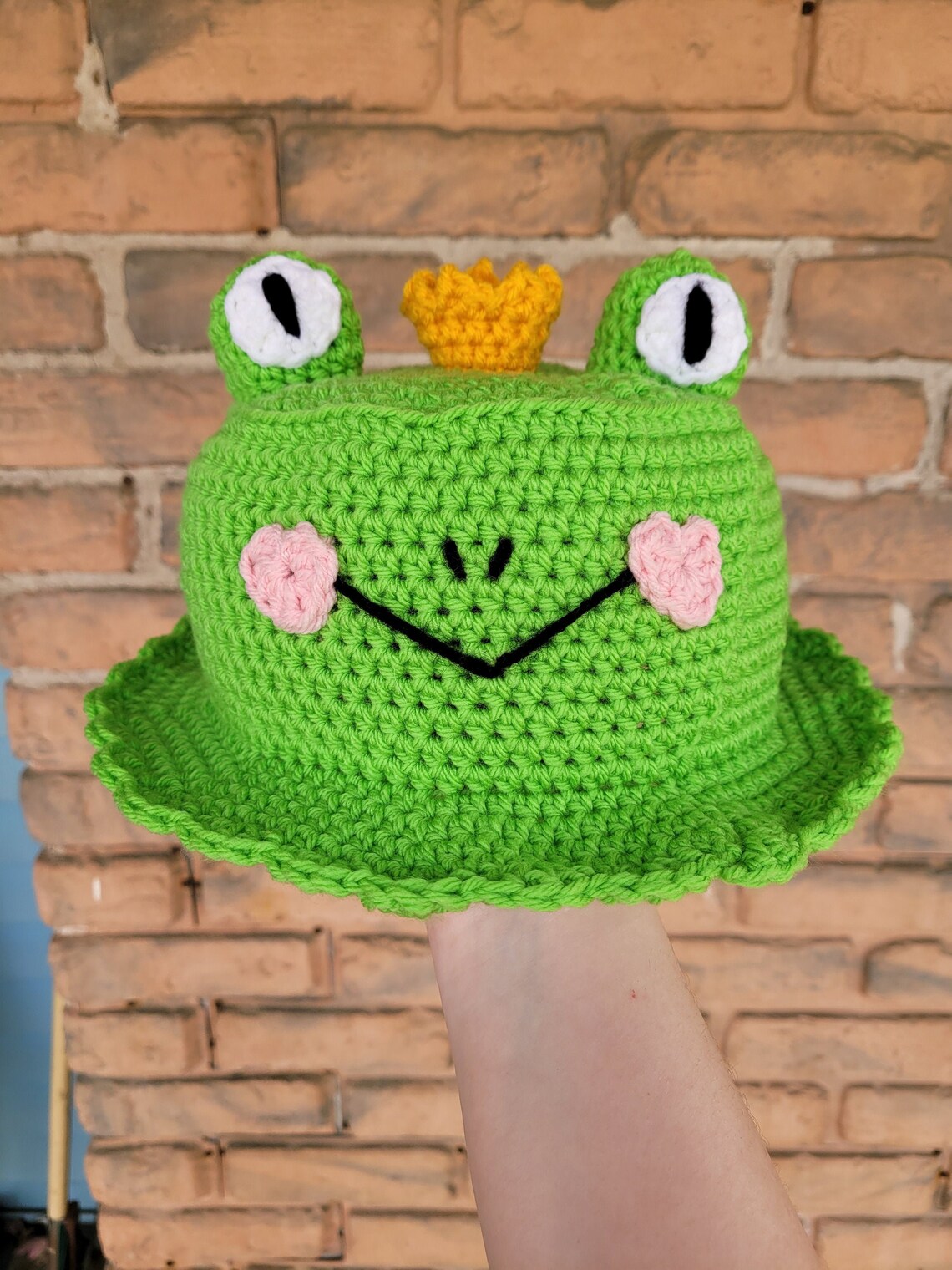 Crochet Frog Bucket Hat Etsy